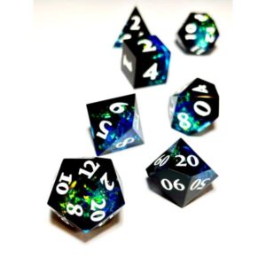 SET 7 DADOS ROL DE RESINA CRISTAL #05