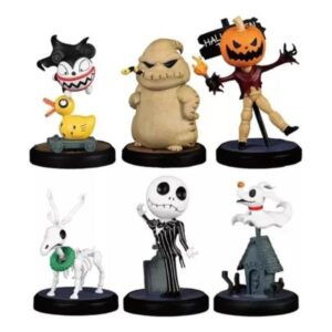GASHAPONES EL EXTRAÑO MUNDO DE JACK 6PCS PVC HARD TOY SIZE 7-11 CM