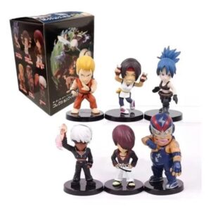 GASHAPONES KING OF FIGHTERS 6PCS SIZE 8 CM CON CAJA
