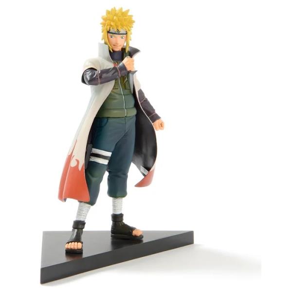 FIGURA NARUTO NAMIKAZE MINATO CON CAJA EXHIBIDORA