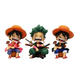 GASHAPONES ONE PIECE 3PCS SET SIZE 12 CM #2