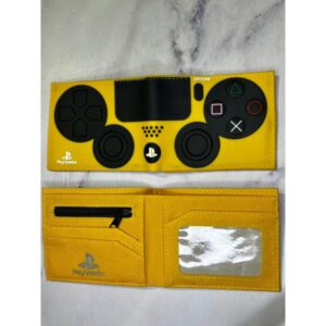 BILLETERA GAMER PLAYSTATION AMARILLO SILICONA