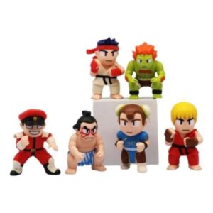 GASHAPONES STREET FIGHTER II 6PCS PVC HARD TOYS OPP SIZE 7 CM
