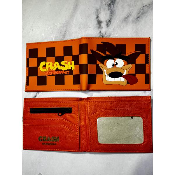 BILLETERA CRASH BANDICOOT NARANJA SILICONA