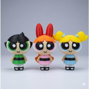 GASHAPONES LAS CHICAS SUPERPODEROSAS 3PCS SIZE 9-12CM