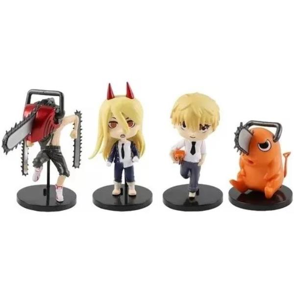 GASHAPONES CHAINSAW MAN 4PCS 8-10-11 CM
