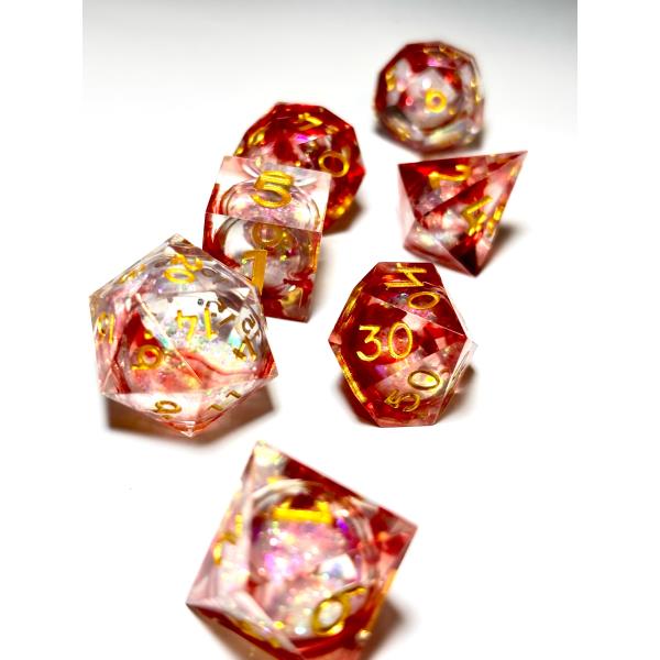 SET 7 DADOS ROL DE RESINA CON NUCLEO LIQUIDO #06