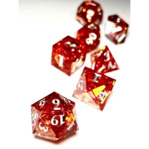SET 7 DADOS ROL DE RESINA CRISTAL #01