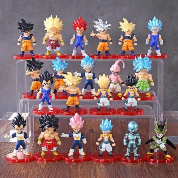GASHAPONES DRAGON BALL Z 21PCS PVC HARD TOY SIZE 4-5 CM