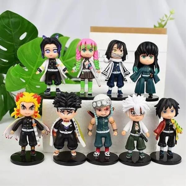 GASHAPONES DEMON SLAYER 9PCS SIZE 6 CM