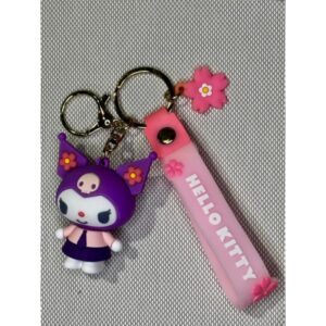 LLAVERO GOMA HELLO KITTY MY MELODY KUROMI #02