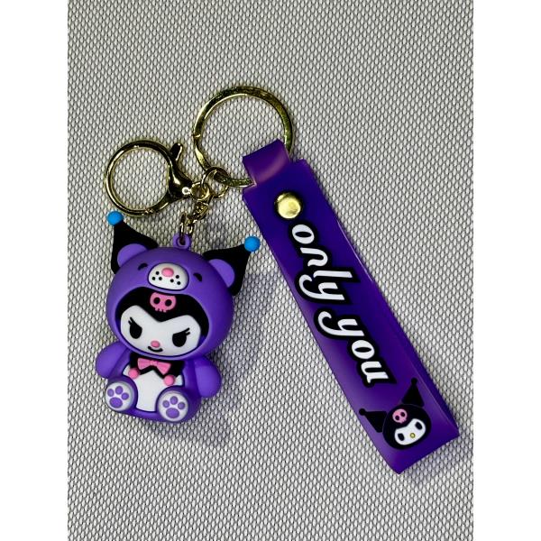 LLAVERO GOMA HELLO KITTY MY MELODY KUROMI #03B