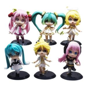 GASHAPONES HATSUNE MIKU 6PCS SIZE 10-11 CM