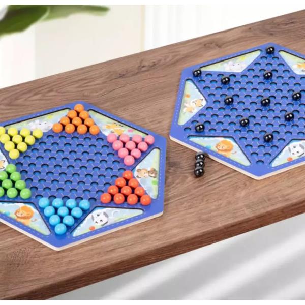 JUEGO DE AJEDREZ MAGNETICO Y DAMAS CHINAS 25 CM