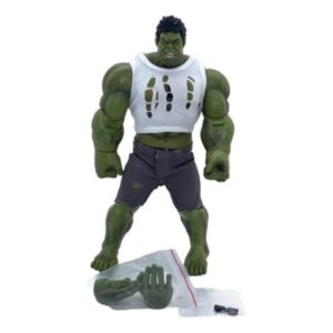 FIGURA MARVEL HULK #1 CAMISA ROTA CON GUANTES Y LENTES SIZE 25 CM