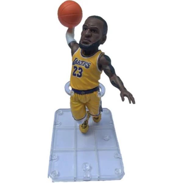 FIGURA NBA LEBRON JAMES SINGLE PC PVC TOY CON CAJA EXHIBIDORA 13 CM