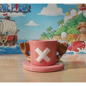 TAZA 3D CERÁMICA ONE PIECE - CHOPPER CON CAJA