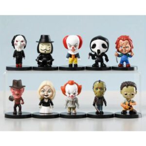 GASHAPONES PELICULAS DE TERROR 10PCS PVC HARD TOYS SIZE 5-6 CM