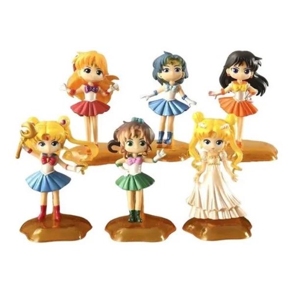 GASHAPONES SAILOR MOON 6PCS SIZE 7 CM