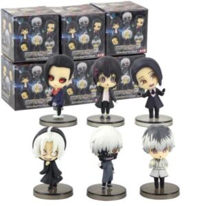 GASHAPONES TOKYO GHOUL 6PCS SIZE 5 CM CON CAJA X PCS