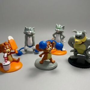 GASHAPONES TOM Y JERRY 5PCS PVC SIZE 7-11CM
