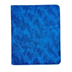 CARPETA DE CARTAS COLECCIONABLES X 9 BOLSILLOS 20 FOLIOS 35X26CM TELA COLOR AZUL