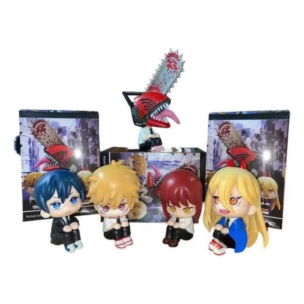 GASHAPONES CHAINSAW MAN 5PCS CON CAJA 12 CM