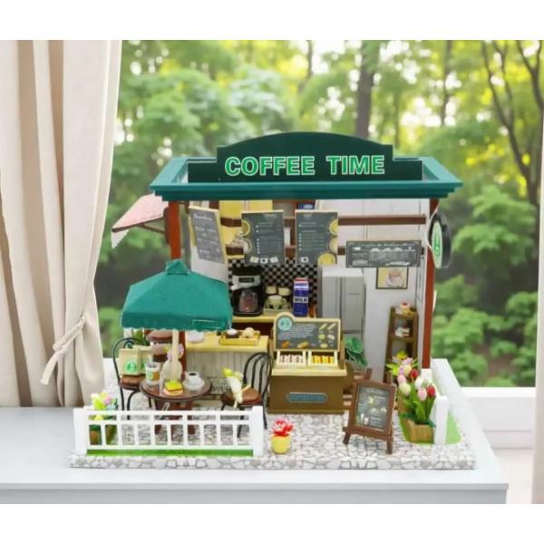 CASA DE MADERA PARA ARMAR COFFEE TIME