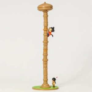 FIGURA DRAGON BALL GOKU TORRE MAESTRO GATO KARIN CON CAJA 35 CM