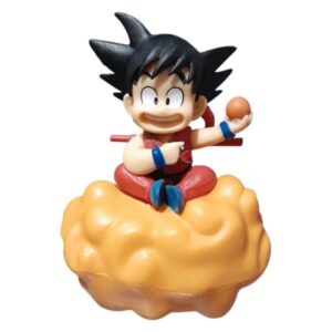 FIGURA DRAGON BALL GOKU NIÑO EN NUBE VOLADORA 13 CM