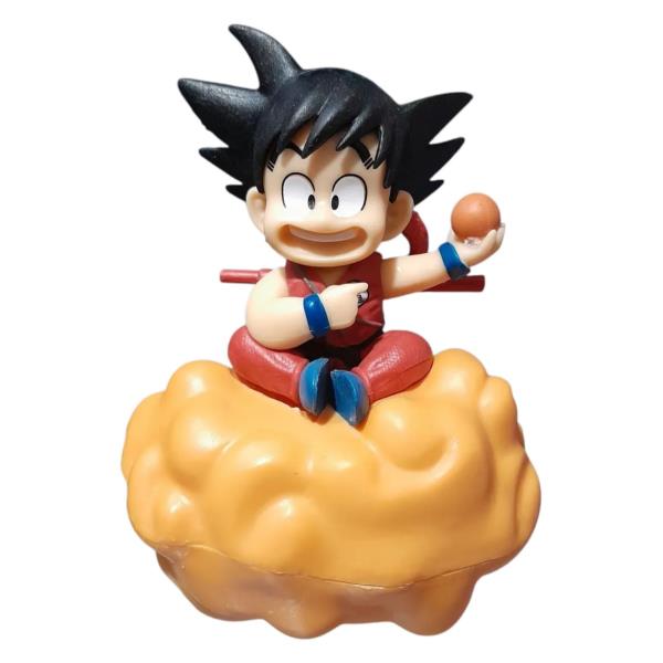 FIGURA DRAGON BALL GOKU NIÑO EN NUBE VOLADORA 13 CM