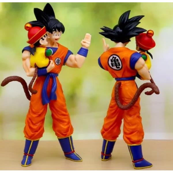 FIGURA DRAGON BALL GOKU PADRE E HIJO 32CM CON CAJA