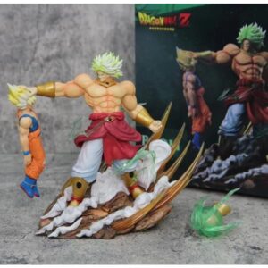 FIGURA DRAGON BALL GOKU VS BROLY PVC HARD TOYS SIZE 20CM CON CAJA