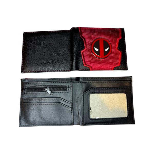 BILLETERA DEADPOOL LOGO METÁLICO CON RELIEVE