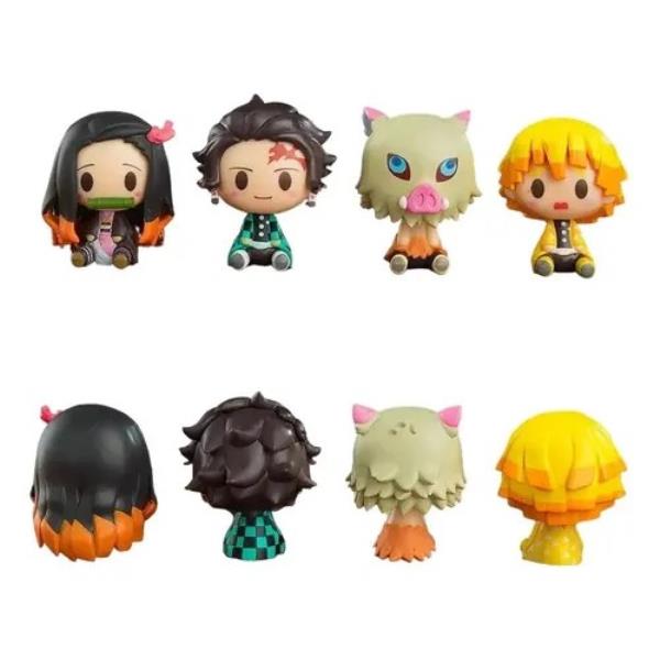 GASHAPONES DEMON SLAYER 4PCS SIZE 4-5 CM