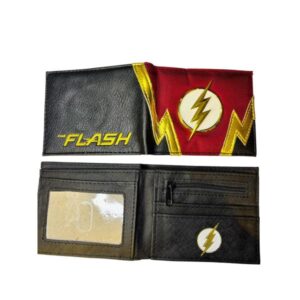 BILLETERA FLASH LOGO METÁLICO CLÁSICA ROJA