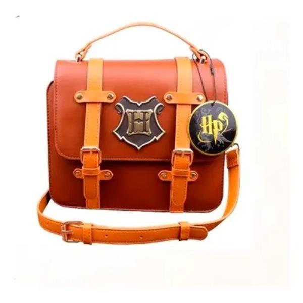 BOLSO DE MANO HARRY POTTER HOGWARTS MARRÓN
