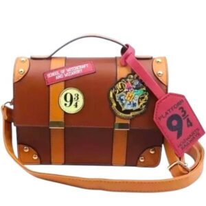 CARTERA HARRY POTTER HOGWARTS 9¾ MARRÓN