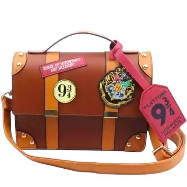 CARTERA HARRY POTTER HOGWARTS 9¾ MARRÓN