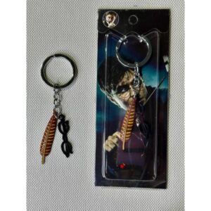 LLAVERO HARRY POTTER LENTES + PLUMA #09