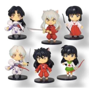 GASHAPONES INUYAHSHA 6PCS PVC HARD TOY SIZE 10 CM