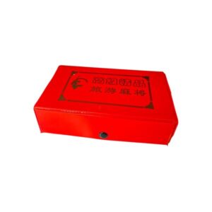 JUEGO MAHJONG 144PCS TRADICIONAL CAJA ROJA 19X11 CM - FICHAS 2.7X1.4 CM - M