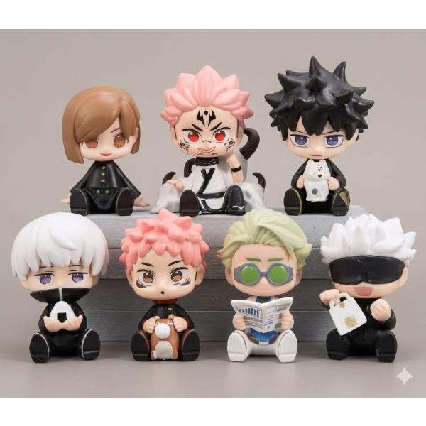 GASHAPONES JUJUTSU KAISEN 7PCS PVC SIZE 8CM