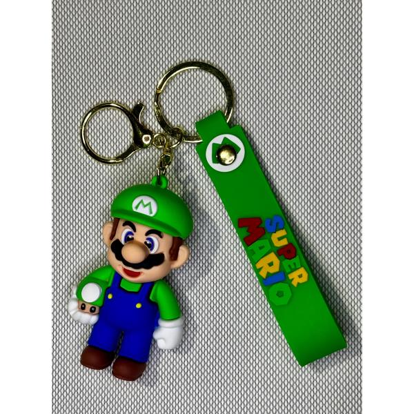 LLAVERO GOMA MARIO BROS - LUIGI #02