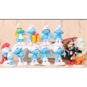 GASHAPONES PITUFOS 12PCS PVC SIZE 6CM