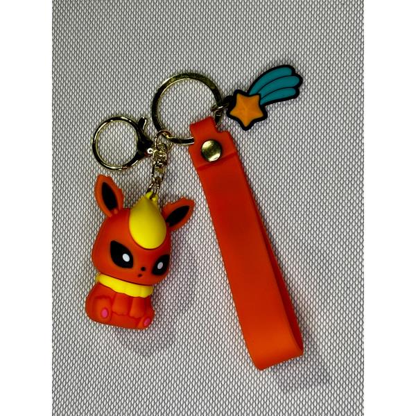LLAVERO GOMA POKEMON - FLAREON #05