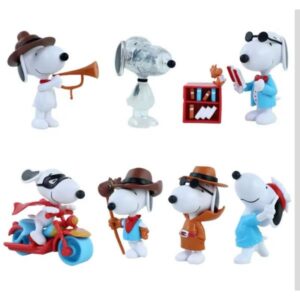 GASHAPONES SNOOPY 7PCS PVC SIZE 8-9CM