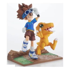 FIGURA DIGIMON TAICHI & AGUMON CON CAJA 2 PCS 17 CM