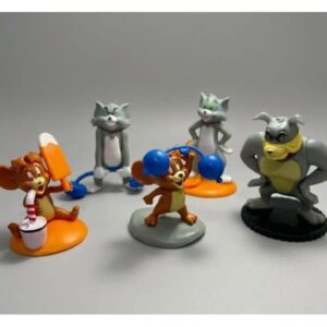 GASHAPONES TOM Y JERRY 5PCS PVC SIZE 7-11CM