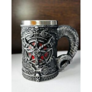 CHOPS MEDIEVAL BAPHOMET DE ACERO INOXIDABLE
